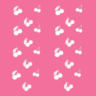 Desen kiraz ile. -İllüstrasyon.