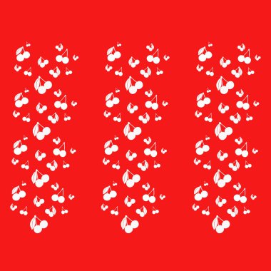 Desen kiraz ile. -İllüstrasyon.