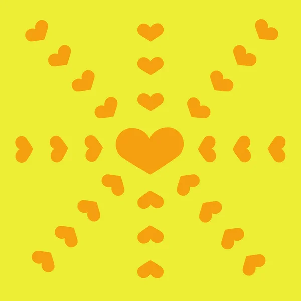 Grafika wektorowa w miłości i romantyczna z kształtem serca w dodatnim emo — Wektor stockowy