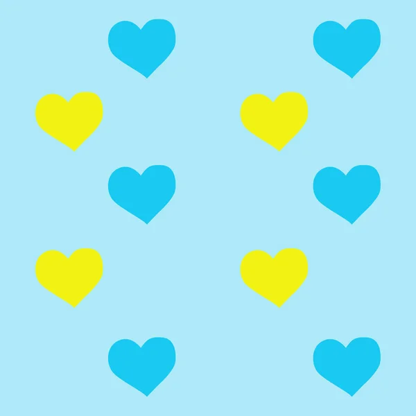 Formas del corazón en diferentes colores para el fondo del Día de San Valentín . — Vector de stock