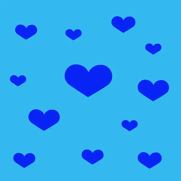 Beau papier peint coeur. formes de coeur en différentes tailles pour Vale — Image vectorielle