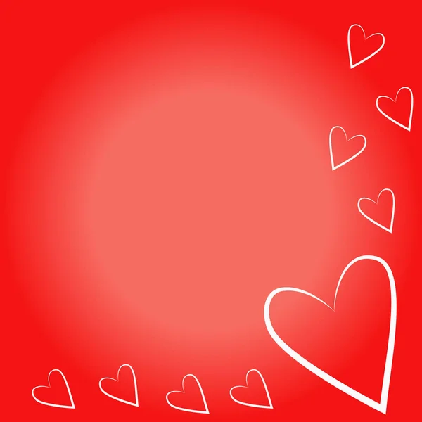 Día de San Valentín. Marco del corazón con espacio para texto . — Archivo Imágenes Vectoriales