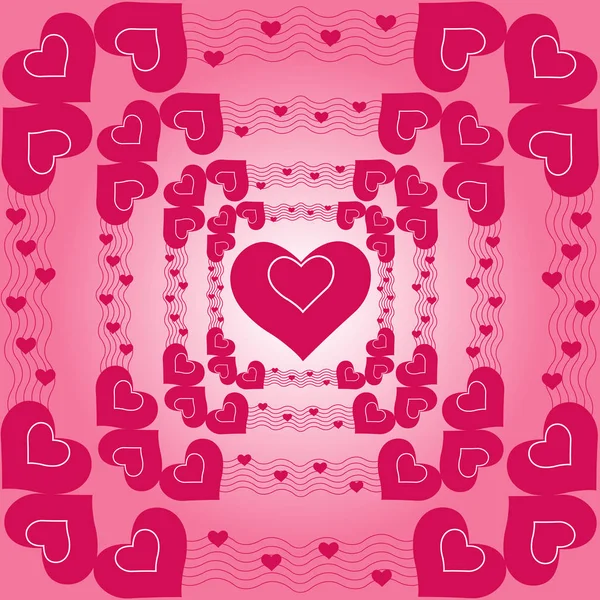 Διάνυσμα τέχνης στην αγάπη και ρομαντική με σχήμα καρδιάς σε θετική emo — Διανυσματικό Αρχείο