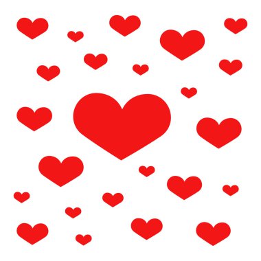 Güzel kalp duvar kağıdı. Vale için farklı boyutlarda kalp şekilleri