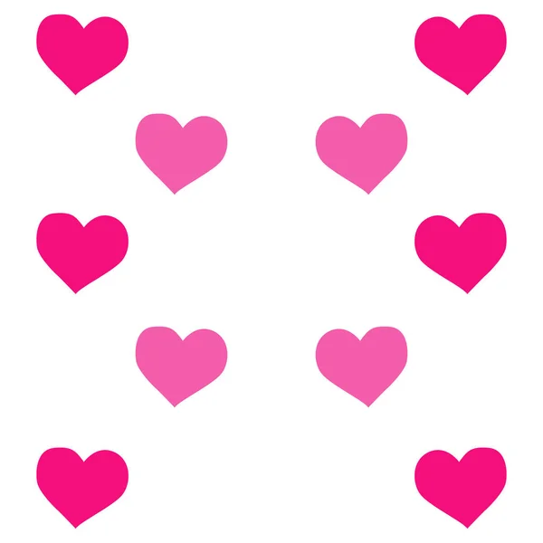 Formas del corazón en diferentes colores para el fondo del Día de San Valentín . — Vector de stock