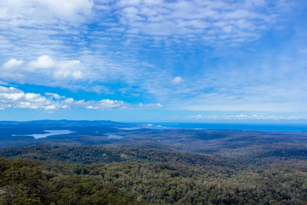 Croajingolong National Park visto de Genoa Peak, Victoria, Austrália — Fotografia de Stock