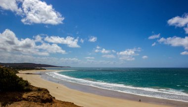 Güzel mavi lagün, büyük Ocean Road, Avustralya