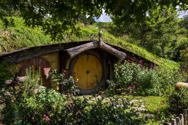 Hobbiton, Yüzüklerin Efendisi Film Seti Filmler, Auenland, Yeni Zelanda.