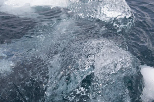 Ghiaccio Antartico Fresco Freddo Primo Piano — Foto Stock