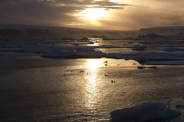 Ανταρκτική Φως Νύχτα Της Polar Ημέρας — Φωτογραφία Αρχείου