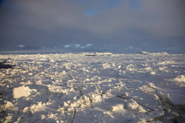 Meraviglioso Paesaggio Antartico Con Oceano Tramonto Giorno Antartico — Foto Stock