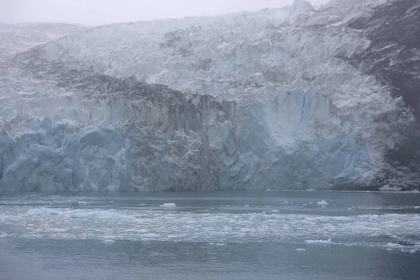 Zuid Georgië Dramatische Landschap Met Bergen Oceaan Sneeuw Ijs — Stockfoto