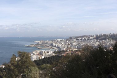 Güneşli bir günde sermaye Cezayir Cezayir Panoraması