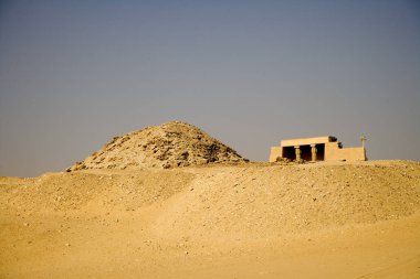 Mısır Abusira piramitler güneşli bir günde