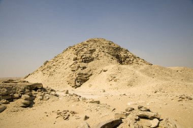 Mısır Abusira piramitler güneşli bir günde