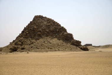 Mısır Abusira piramitler güneşli bir günde