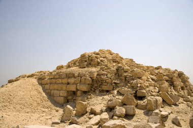 Mısır Abusira piramitler güneşli bir günde