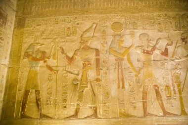 Mısır Tapınağı Seti ı Abydos iç dekorasyon