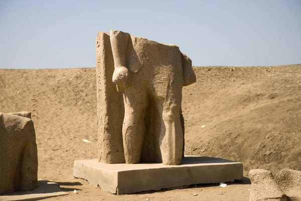 Egipto Excavó Antigua Ciudad Egipcia Tanis Día Claro Verano —  Fotos de Stock