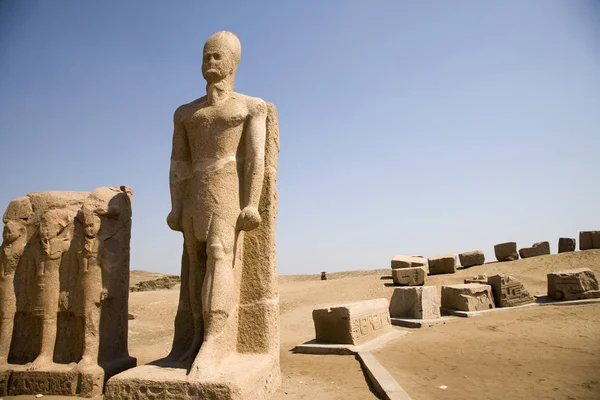 Egipto Excavó Antigua Ciudad Egipcia Tanis Día Claro Verano —  Fotos de Stock