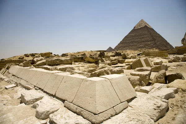 Egipto Cairo Plateau Giza Pirámide Keops Día Soleado —  Fotos de Stock