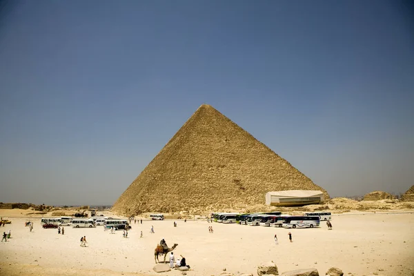 Giza Nekropol Açık Yaz Gününde Görünümünü Pegypt Kahire — Stok fotoğraf