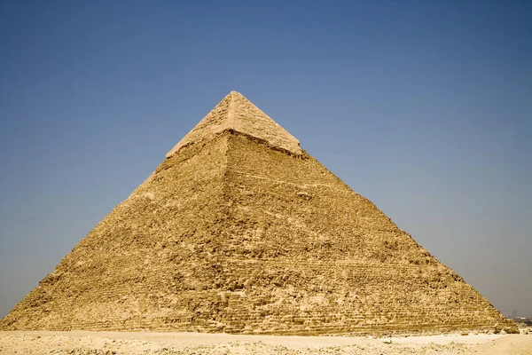 Egypte Plateau Caire Pyramide Gizeh Cheops Par Une Journée Ensoleillée — Photo