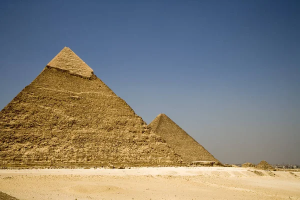 Mısır Kahire Yaylası Giza Piramidi Cheops Güneşli Bir Günde — Stok fotoğraf