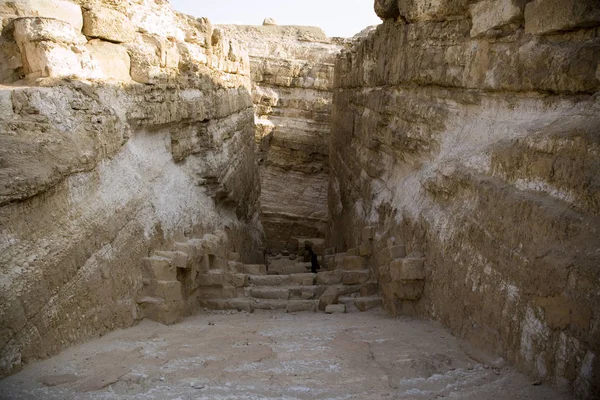 Egypt Thest internal structure of the pyramid at Abu Roashe on a sunny day