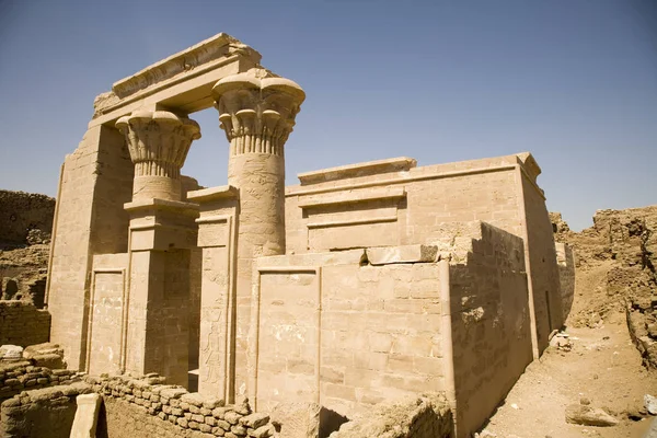 Las Ruinas Egipcias Antiguo Templo Egipcio Oasis Bahariya Día Soleado —  Fotos de Stock