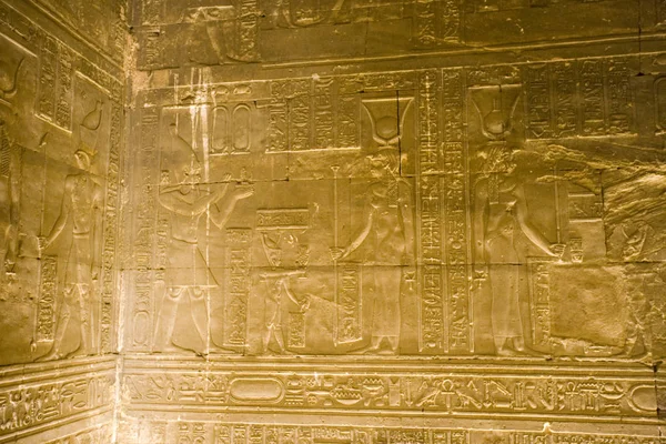 Egypt Luxor Interior Decoration Temple Denderah — Stock Photo, Image