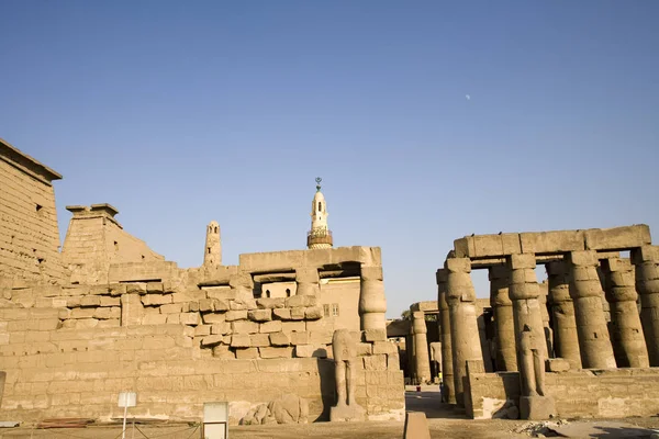 Egipt Luksor Luxor Temple Jasny Słoneczny Dzień — Zdjęcie stockowe