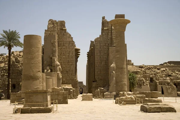 Egypt Luxor Karnak Temple Summer Sunny Day — Stock Photo, Image