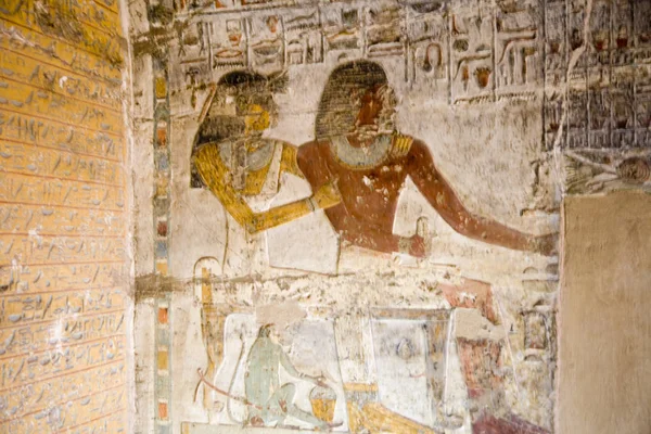 Egypte Luxor Décoration Intérieure Temple Denderah — Photo
