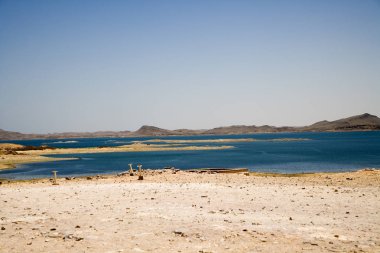 Açık güneşli bir günde Amade Mısır Antik Mısır tapınakları