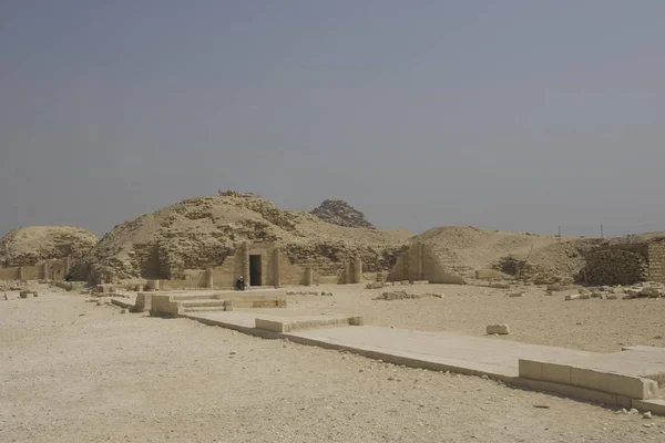 Egypte Sakkara Ancienne Nécropole Égyptienne Par Une Journée Ensoleillée — Photo