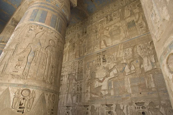 Egypte Temple Luxor Ramsès Deir Bahri Par Une Journée Ensoleillée — Photo