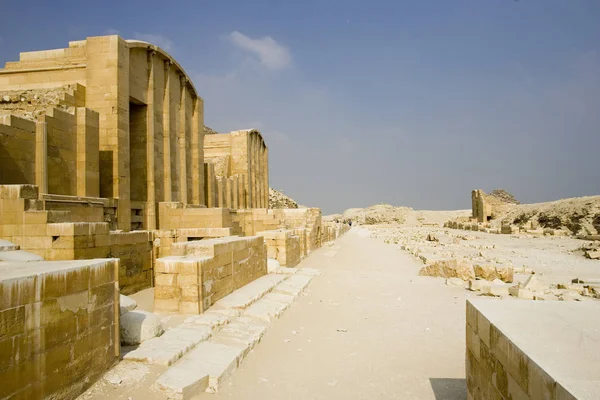 Egipto Saqqara Pirámide Djoser Claro Día Soleado —  Fotos de Stock