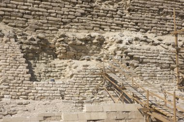 Mısır Kahire Saqqara piramitler açık güneşli bir günde