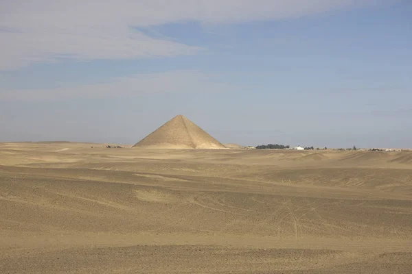 Αίγυπτος Κάιρο Πυραμίδες Της Αξιοθέατο Dahshur Μια Σαφή Ηλιόλουστη Ημέρα — Φωτογραφία Αρχείου