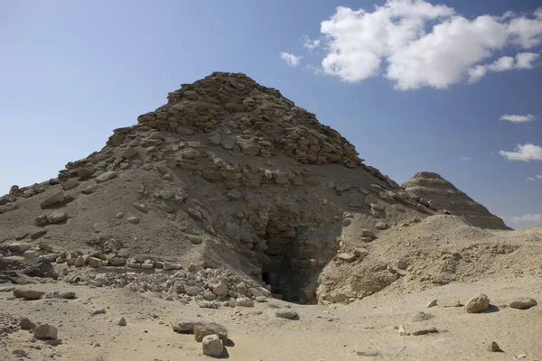 Ägyptische Sakkara Pyramiden Einem Klaren Sonnigen Tag — Stockfoto