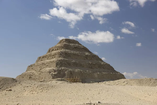 Πυραμίδες Της Σακκάρα Κάιρο Αίγυπτος Μια Σαφή Ηλιόλουστη Ημέρα — Φωτογραφία Αρχείου