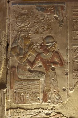 Mısır. SETI Tapınağı Abydos iç dekorasyonunu ben