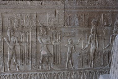 Mısır. Dendera iç dekorasyon Tapınağı'nın.