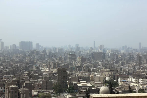 Панорама Города Каира Ясный Солнечный День — стоковое фото