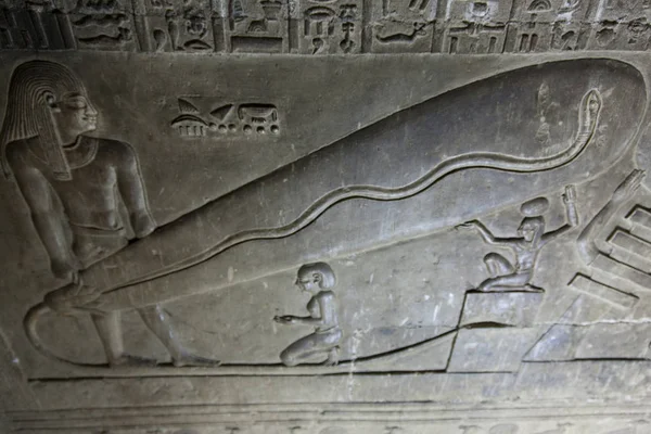 Egypt Dendera Interior Decoration Temple — Stock Photo, Image