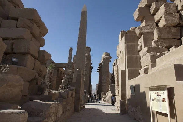 Egypt Luxor Temple Karnak Sunny Day — Stock Photo, Image
