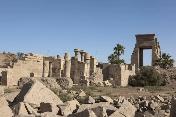 Egypten Luxor Templet Karnak Solig Dag — Stockfoto