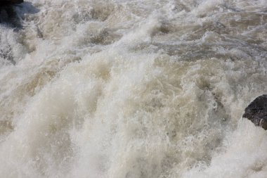 Zambiya Ngone Zambezi şelale güneşli bir günde