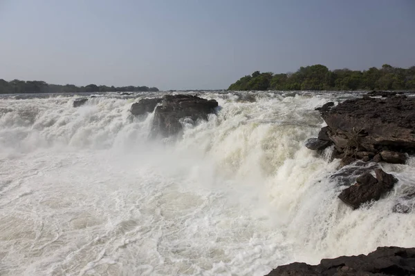 Водопад Замбия Нгоне Замбези Солнечный День — стоковое фото